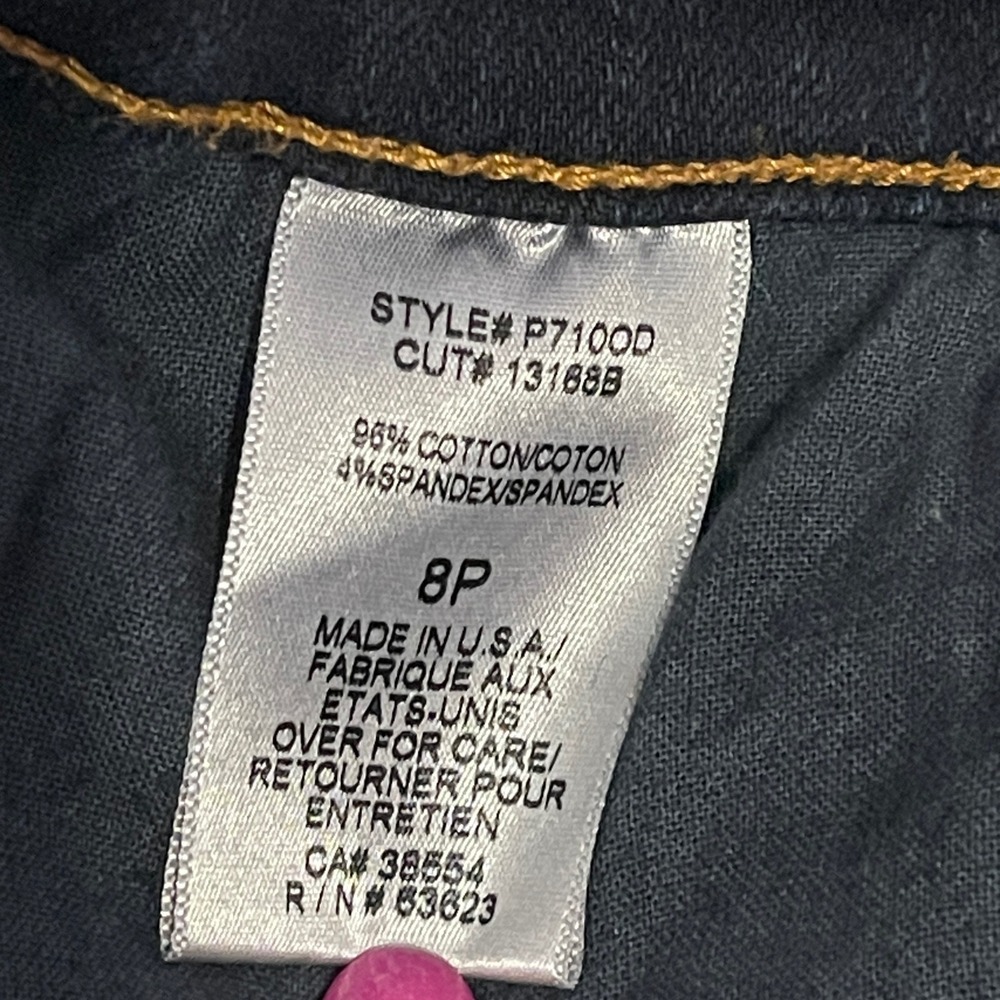 NYDJ Not Your Daughter's Jeans P7100D Dark Wash Bootcut Petite Size 8P Indigo US - Picture 6 of 13